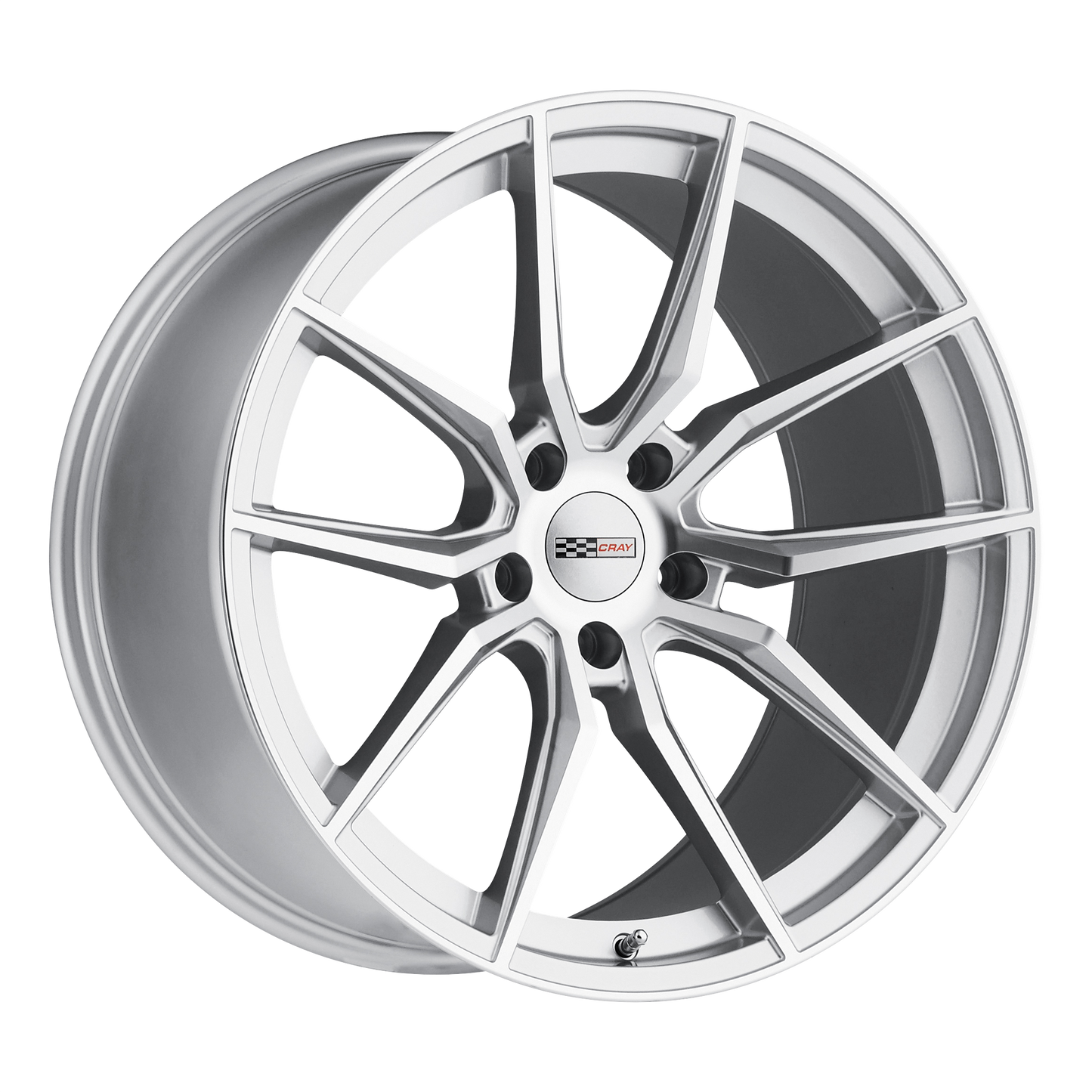Cray SPIDER 20X11 76 5X120.65/5X4.75 SILVER W/ MIRROR CUT FACE