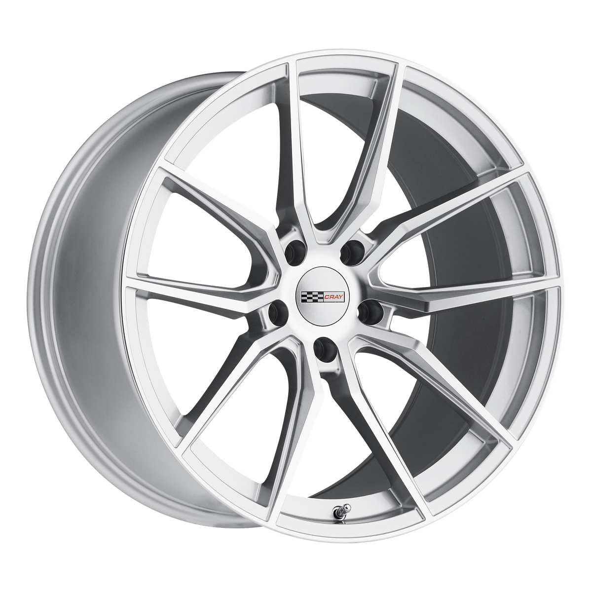 Cray SPIDER 20X11 76 5X120.65/5X4.75 SILVER W/ MIRROR CUT FACE