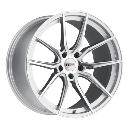 Cray SPIDER 20X10.5 65 5X120.65/5X4.75 SILVER W/ MIRROR CUT FACE
