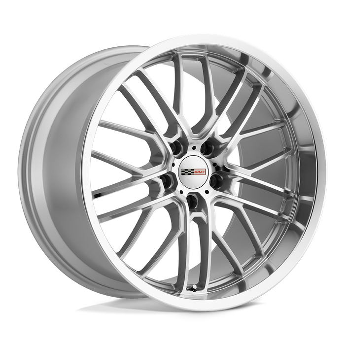 Cray EAGLE 19X10.5 69 5X120.65/5X4.75 SILVER W/ MIRROR CUT FACE & LIP