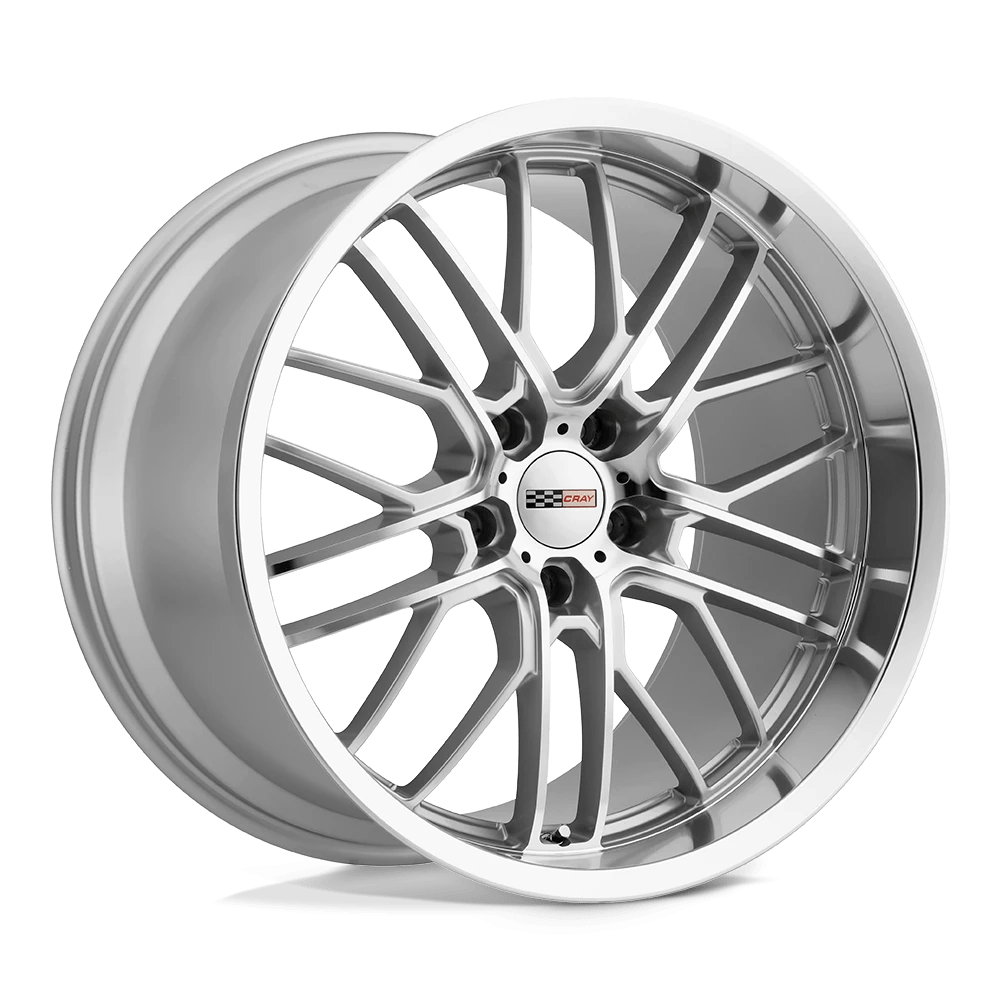 Cray EAGLE 19X10.5 69 5X120.65/5X4.75 SILVER W/ MIRROR CUT FACE & LIP