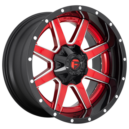 Fuel 2PC D250 MAVERICK 22X12 -44 8X165.1 GLOSS RED