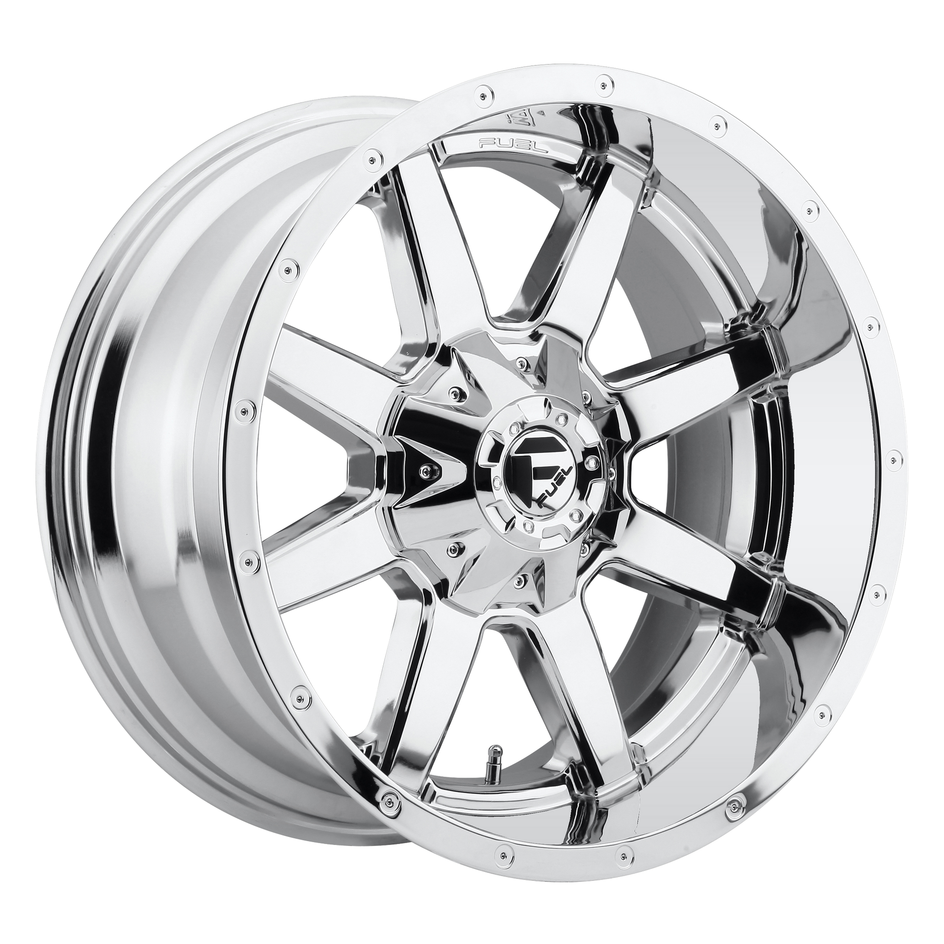 Fuel 1PC D536 MAVERICK 20X8.25 105 10X225/10X225 CHROME PLATED