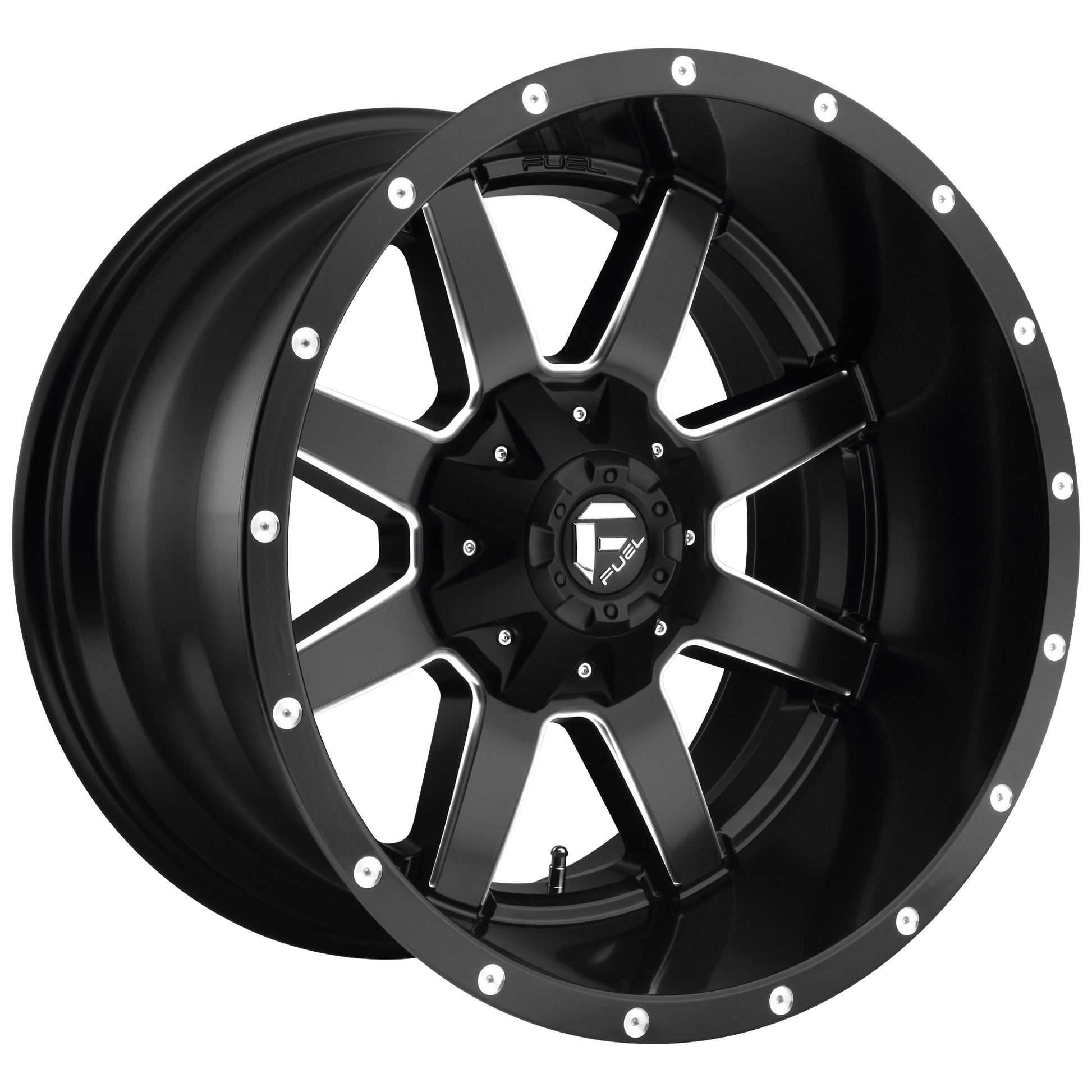 Fuel 1PC D538 MAVERICK 20X8.25 -202 10X225/10X225 MATTE BLACK MILLED
