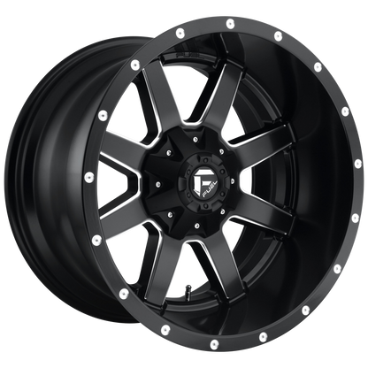 Fuel 1PC D538 MAVERICK 20X8.25 -202 10X225/10X225 MATTE BLACK MILLED