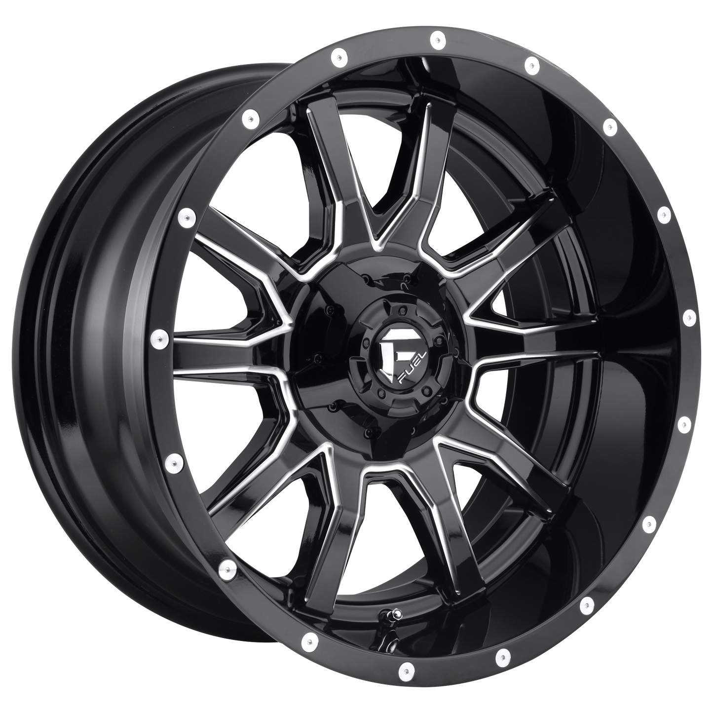 Fuel 1PC D627 VANDAL 20X9 20 5X139.7/5X150 GLOSS BLACK MILLED