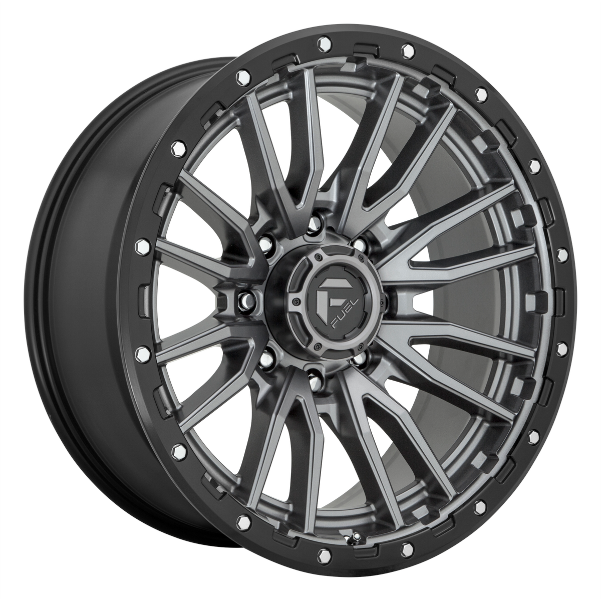 Fuel 1PC D680 REBEL 20X10 -18 5X127 MATTE GUN METAL BLACK BEAD RING