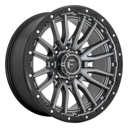 Fuel 1PC D680 REBEL 20X10 -18 5X127 MATTE GUN METAL BLACK BEAD RING