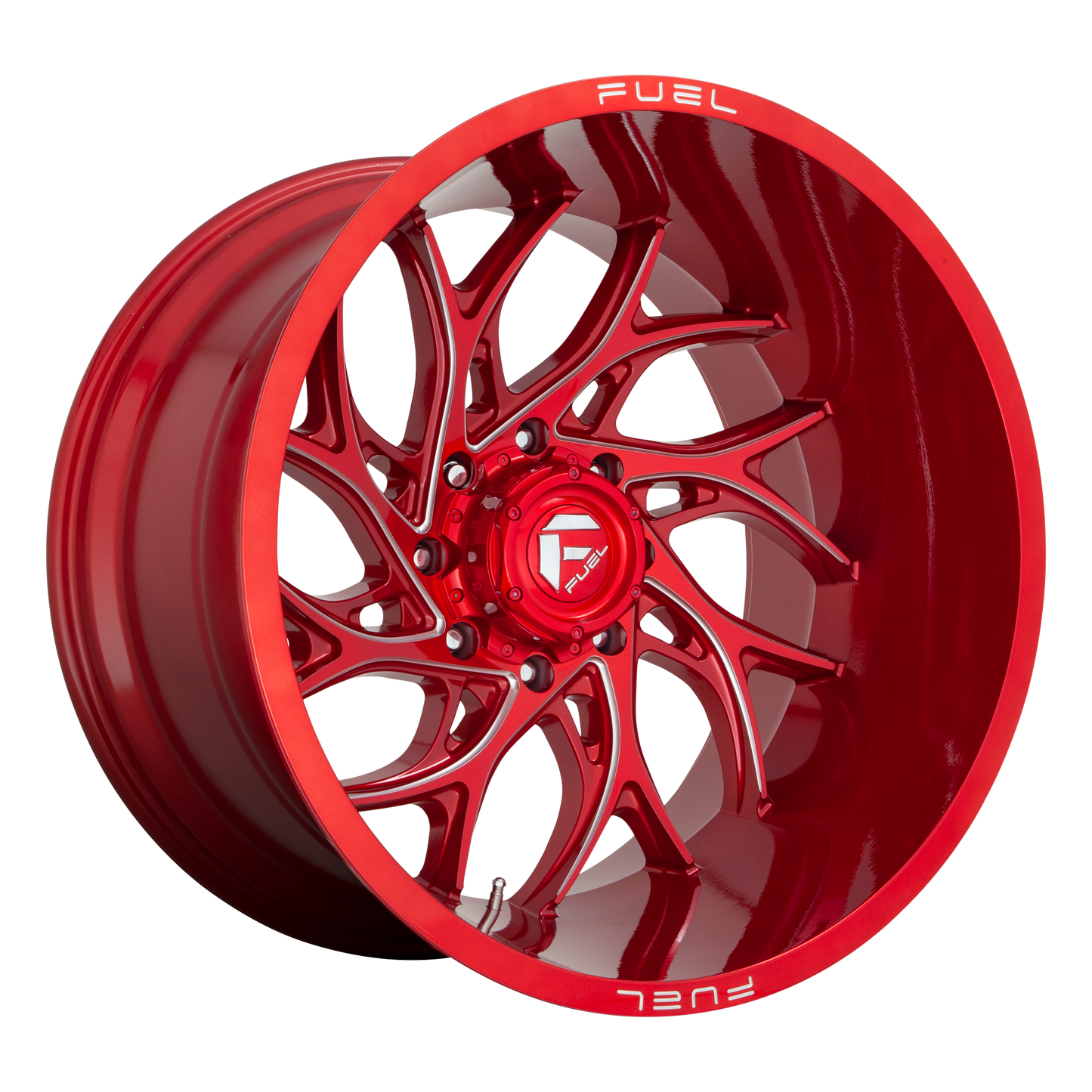 Fuel 1PC D742 RUNNER 20X8.25 -240 8X165.1/8X6.5 Candy Red Milled