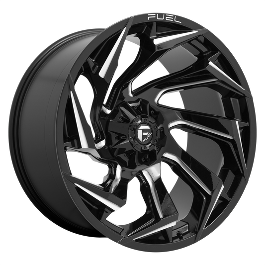 Fuel UTV D753 REACTION 22X7 0 4X137/4X137 Gloss Black Milled