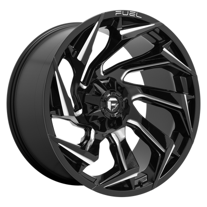 Fuel 1PC D753 REACTION 22X10 -18 8X170/8X6.7 Gloss Black Milled