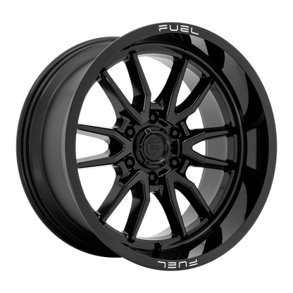 Fuel 1PC D760 CLASH 22X10 -18 6X139.7/6X5.5 Gloss Black