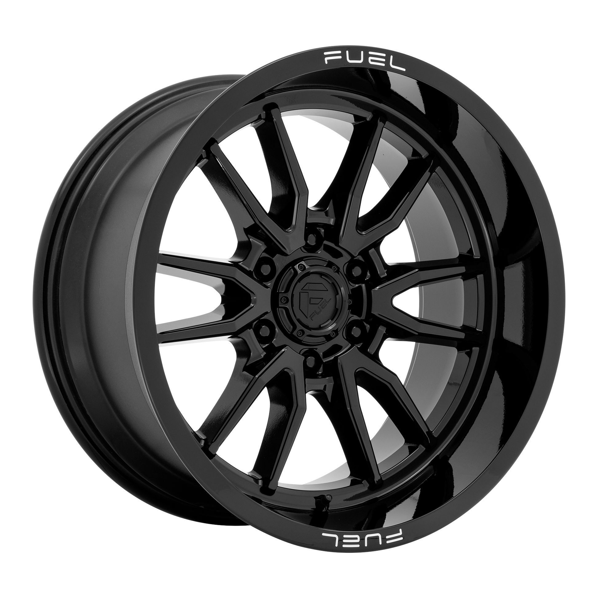 Fuel 1PC D760 CLASH 24X12 -44 6X139.7/6X5.5 Gloss Black