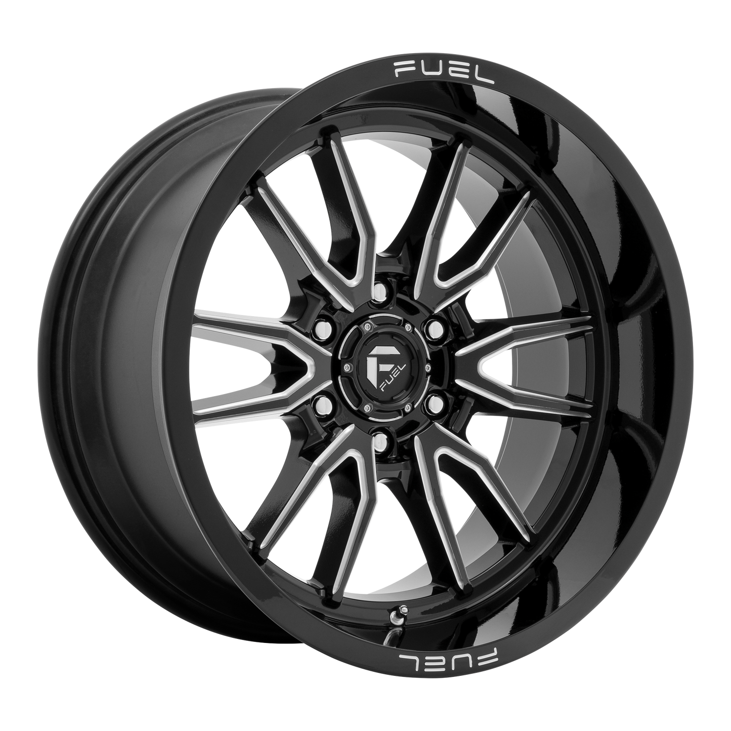 Fuel 1PC D761 CLASH 17X9 -12 6X139.7/6X5.5 Gloss Black Milled