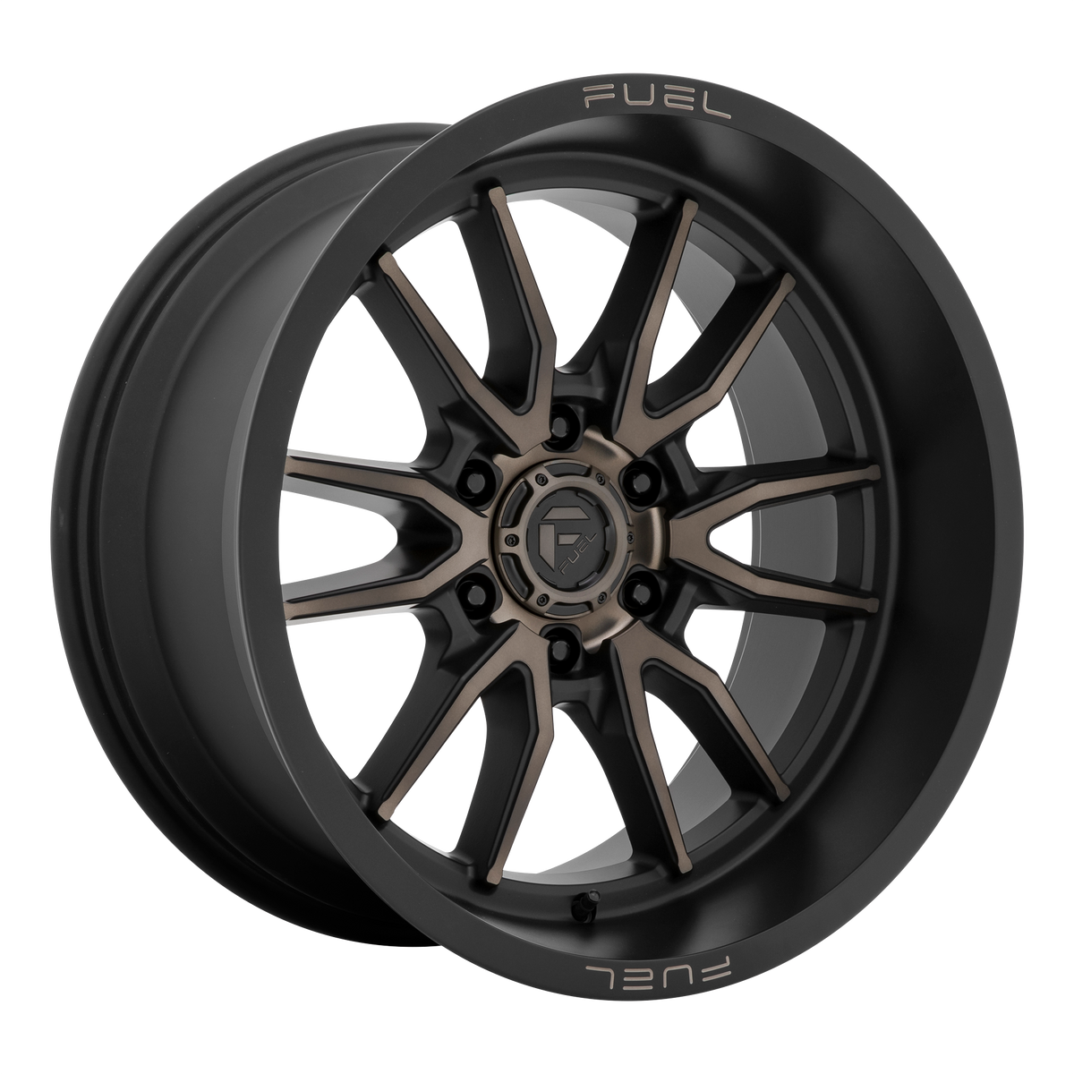 Fuel 1PC D762 CLASH 22X12 -44 8X170/8X6.7 Matte Black Double Dark Tint