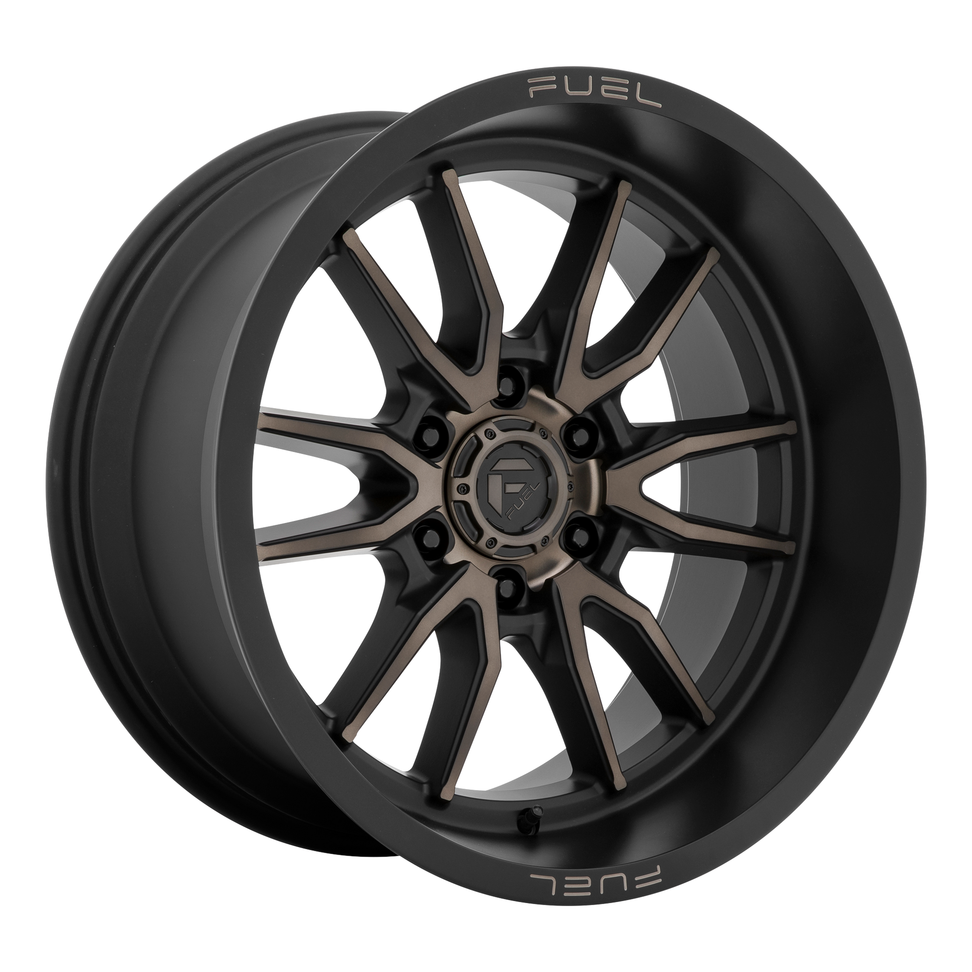 Fuel 1PC D762 CLASH 22X12 -44 8X170/8X6.7 Matte Black Double Dark Tint