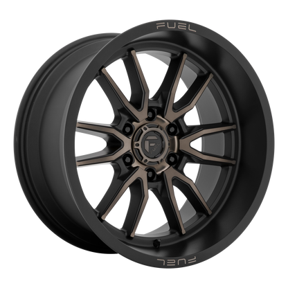 Fuel 1PC D762 CLASH 22X10 -18 6X139.7/6X5.5 Matte Black Double Dark Tint