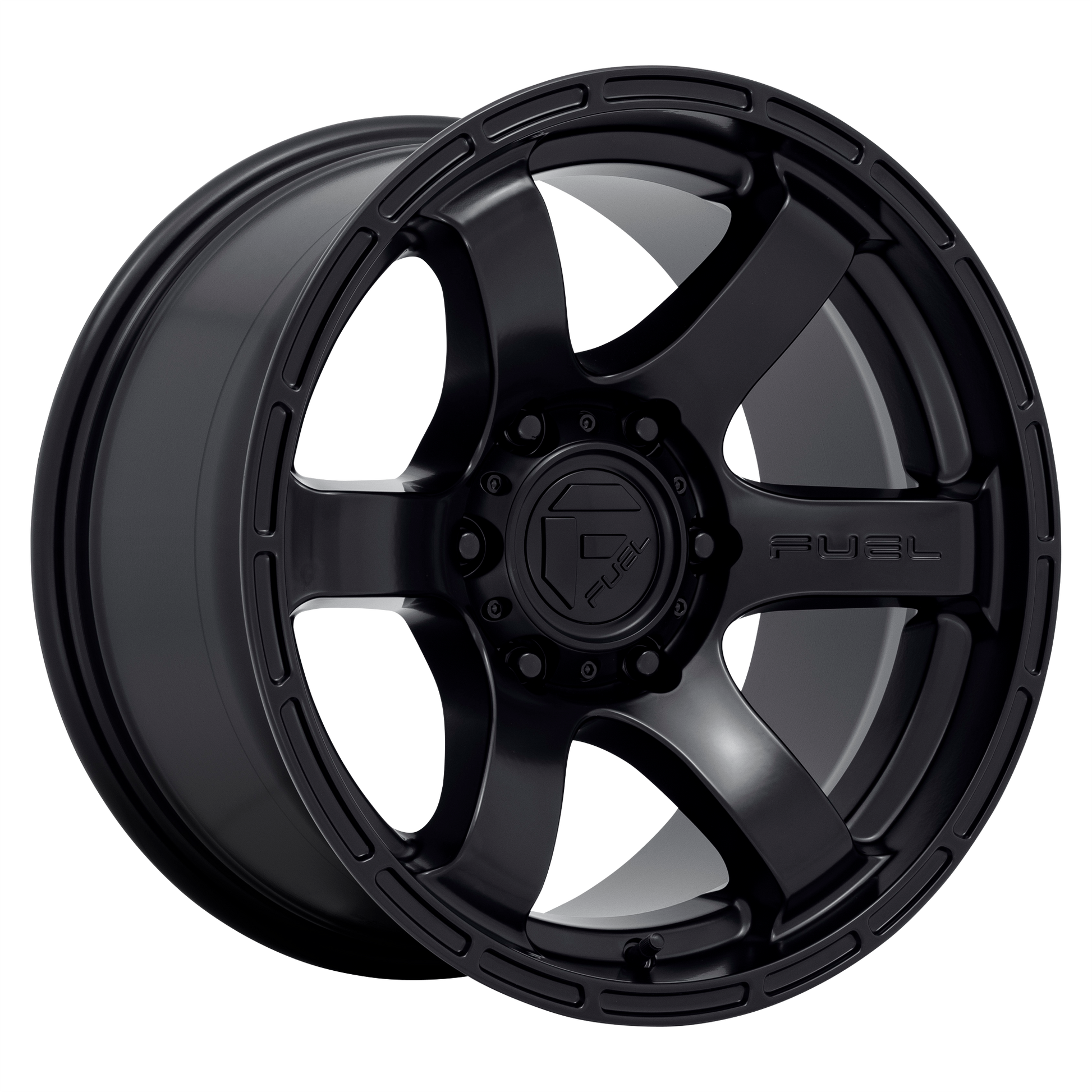 Fuel 1PC D766 RUSH 17X9 -12 6X139.7/6X5.5 SATIN BLACK