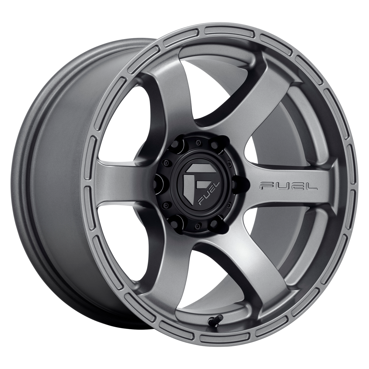 Fuel 1PC D767 RUSH 17X9 -12 6X139.7/6X5.5 Matte Gun Metal