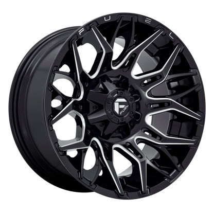Fuel 1PC D769 TWITCH 20X10 -18 8X170/8X6.7 Glossy Black Milled