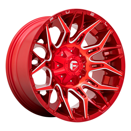 Fuel 1PC D771 TWITCH 22X12 -44 5X114.3/5X127/5X4.5/5.0 Candy Red Milled