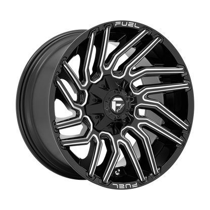 Fuel 1PC D773 TYPHOON 20X10 -18 8X170/8X6.7 Gloss Black Milled