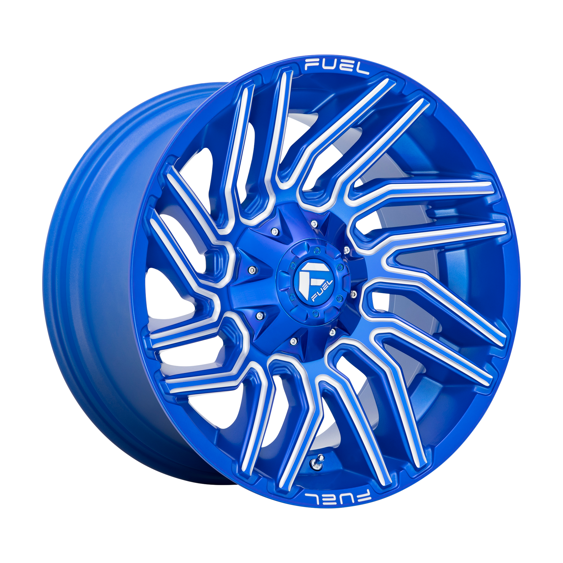 Fuel 1PC D774 TYPHOON 20X10 -18 8X170/8X6.7 Anodized Blue Milled