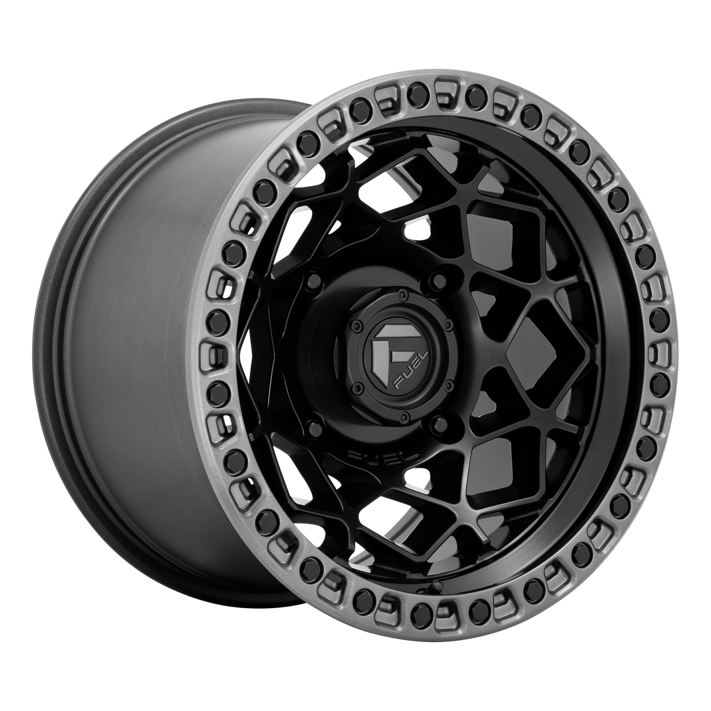 Fuel UTV D783 UNIT UTV 15X10 0 4X156/4X156 Matte Black With Gunmetal Ring