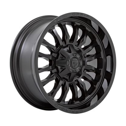 Fuel 1PC D796 ARC 20X9 1 5X114.3/5X127 MATTE BLACK WITH GLOSS BLACK LIP