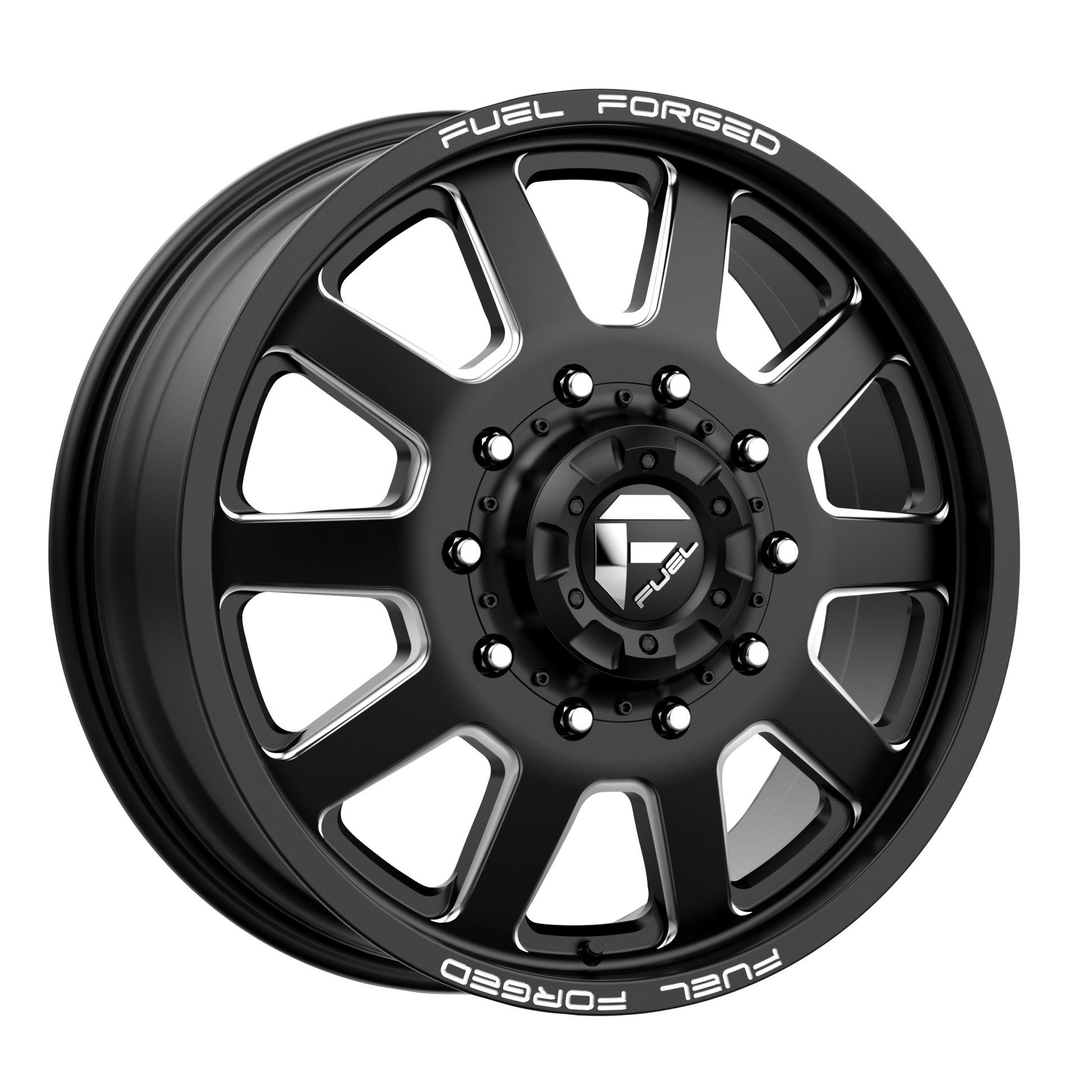 Fuel Mono DE09 FF09D 24X8.25 -225 10X225/10X225 Matte Black Milled