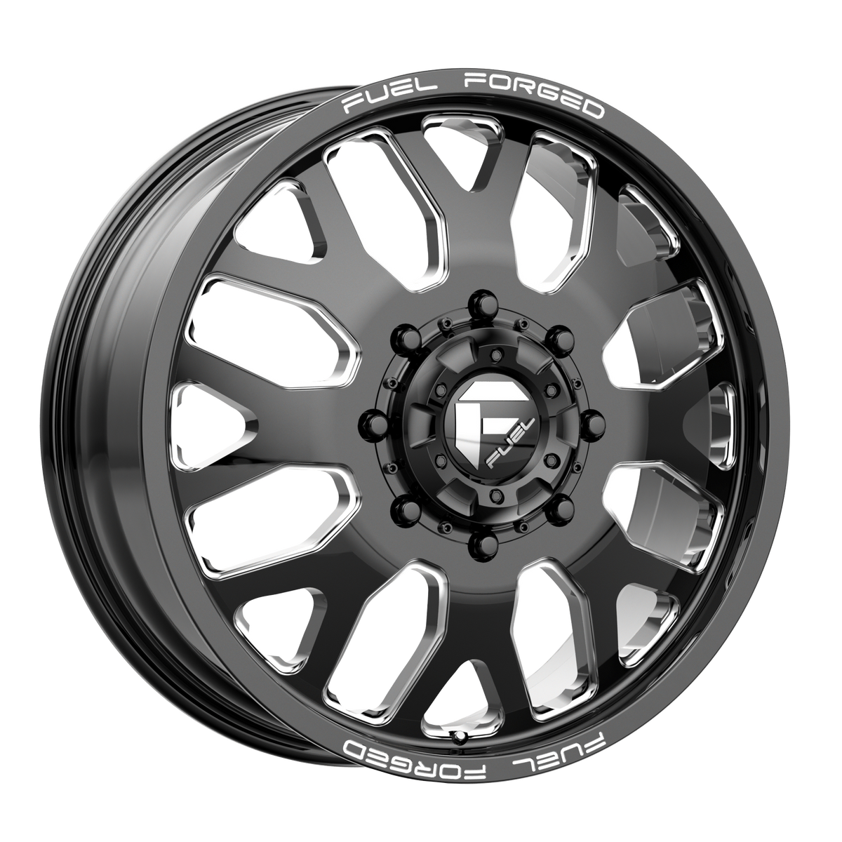 Fuel Mono DE19 FF19D 24X8.25 -246 8X210/8X210 Gloss Black Milled
