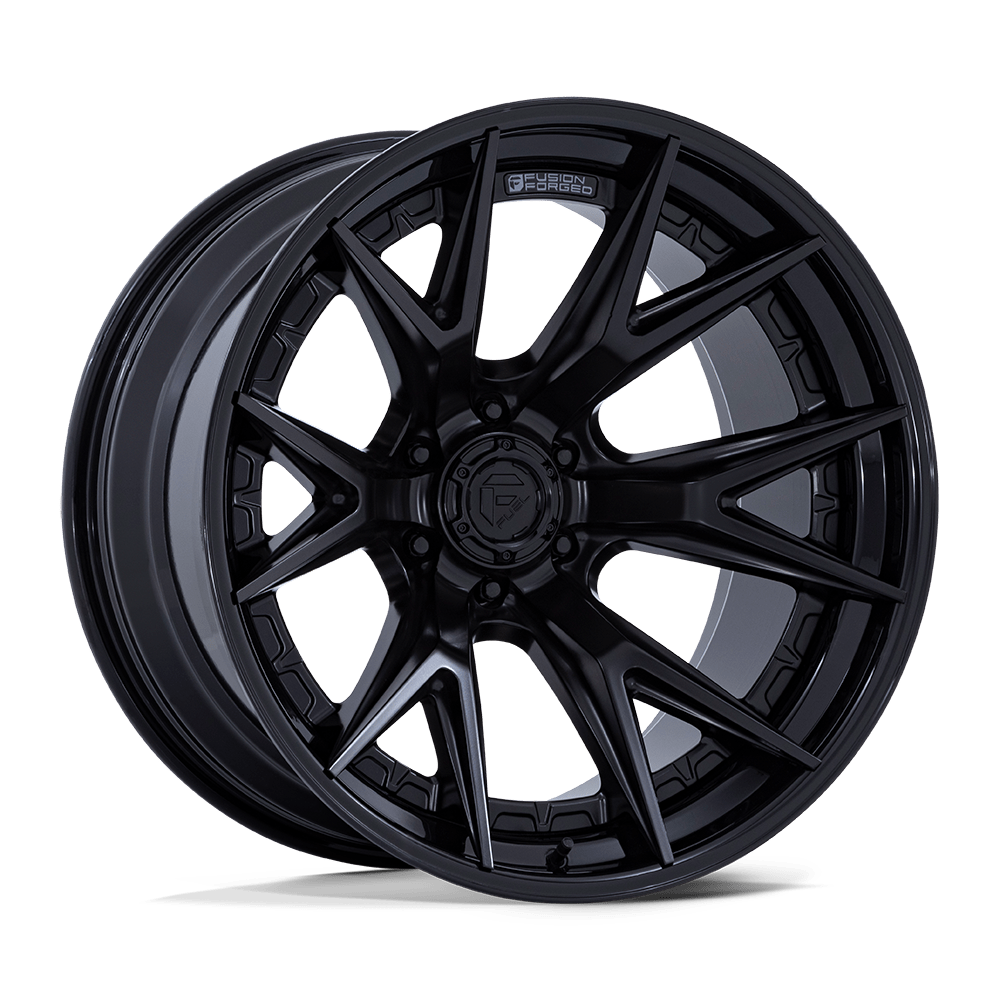 FUEL 1PC FC402 CATALYST 22X12 -44 6X139.7 MATTE BLACK WITH GLOSS BLACK LIP