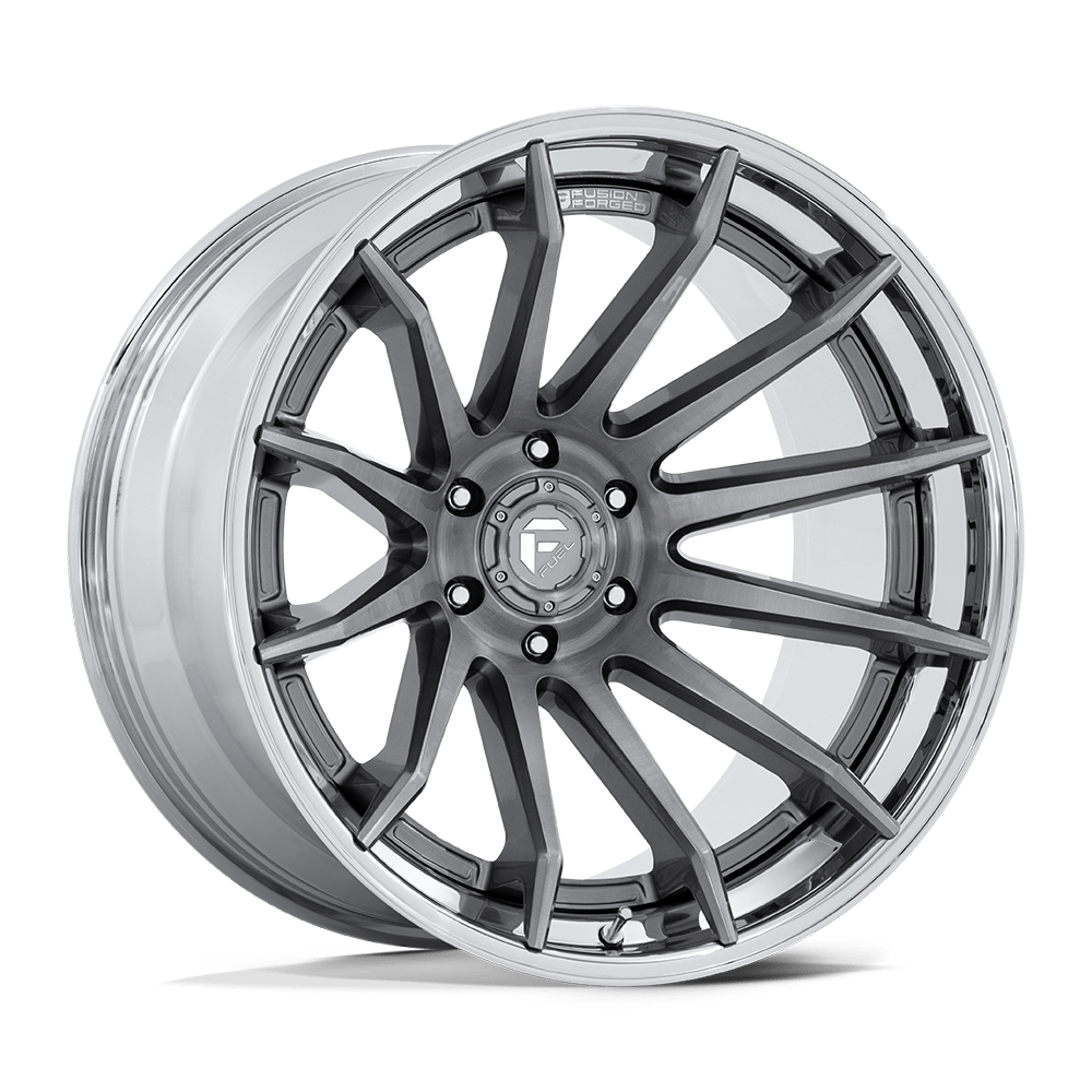 FUEL 1PC FC403 BURN 22X12 -44 6X139.7 PLATINUM WITH CHROME LIP