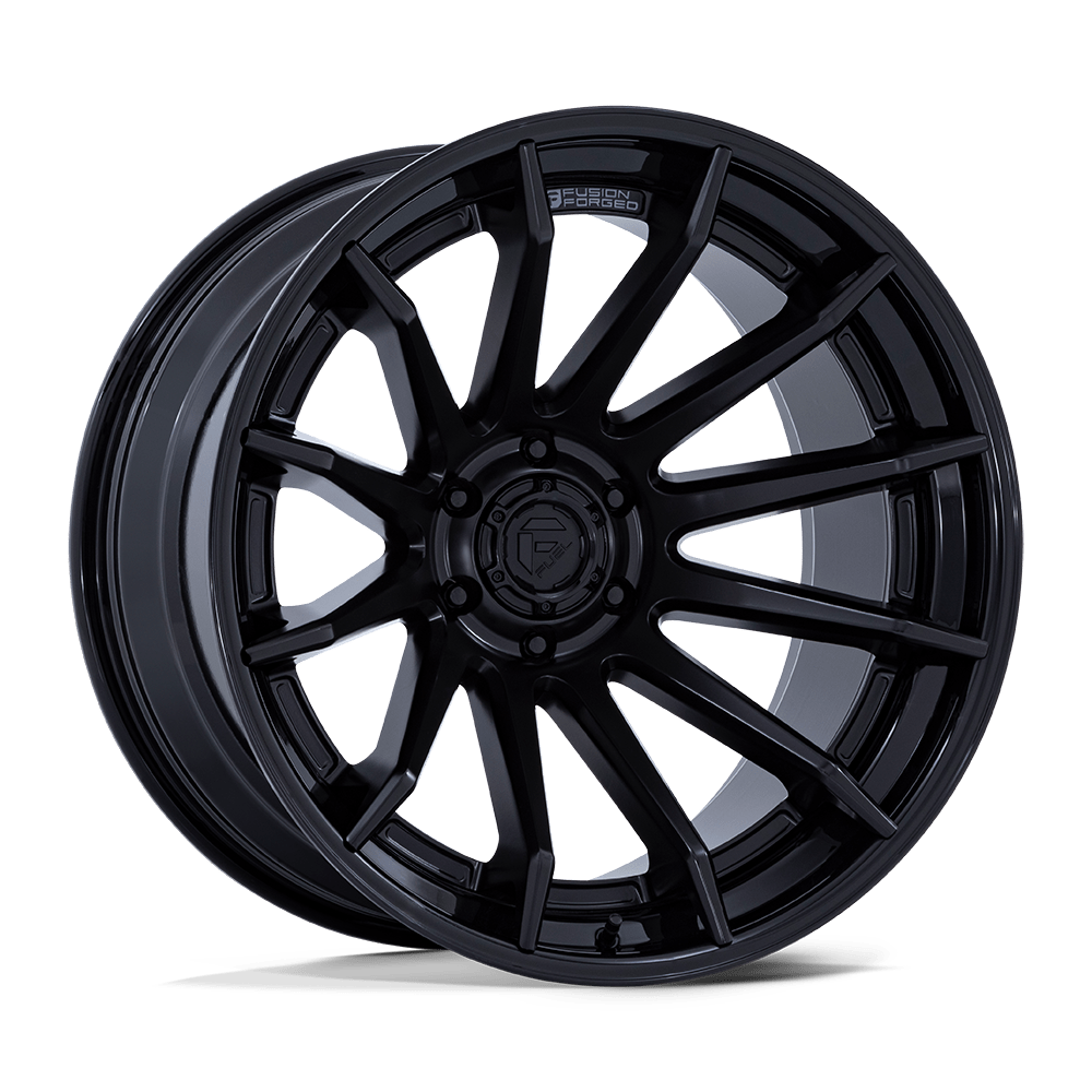 FUEL 1PC FC403 BURN 20X10 -18 5X127 MATTE BLACK WITH GLOSS BLACK LIP