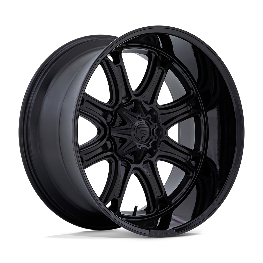 FUEL 1PC DARKSTAR 20X9 1 5X127/5X139.7 MATTE BLACK WITH GLOSS BLACK LIP