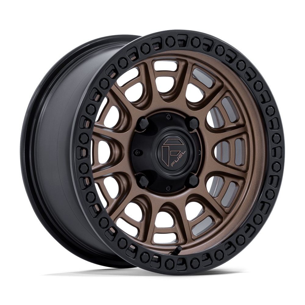 FUEL UTV FV832 CYCLE UTV 15x7 38 4x137 MATTE BRONZE W MATTE BLACK LIP