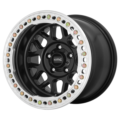 KMC KM235 GRENADE CRAWL BEADLOCK 20X10 -48 BLANK SATIN BLACK