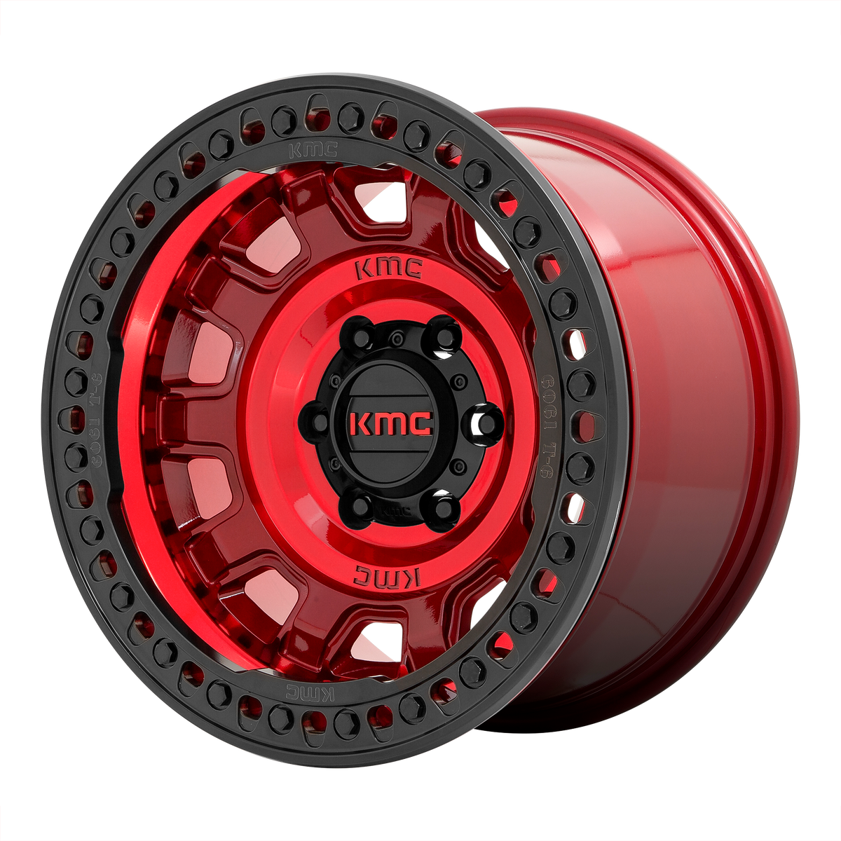 KMC KM236 TANK BEADLOCK 17X9 -15 5X127/5X5.0 Candy Red