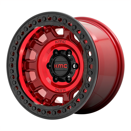 KMC KM236 TANK BEADLOCK 17X9 -15 6X139.7/6X5.5 Candy Red