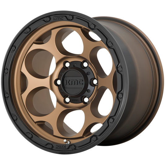 KMC KM541 DIRTY HARRY 17X8.5 0 5X127/5X5.0 Matte Bronze With Black Lip