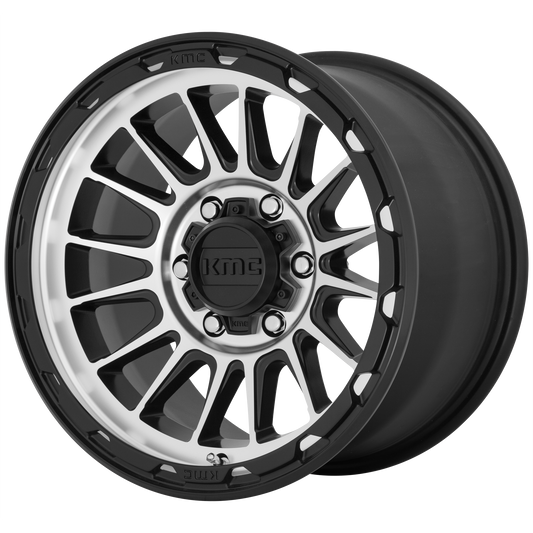 KMC KM542 IMPACT 17X8 35 5X114.3/5X4.5 Satin Black Machined
