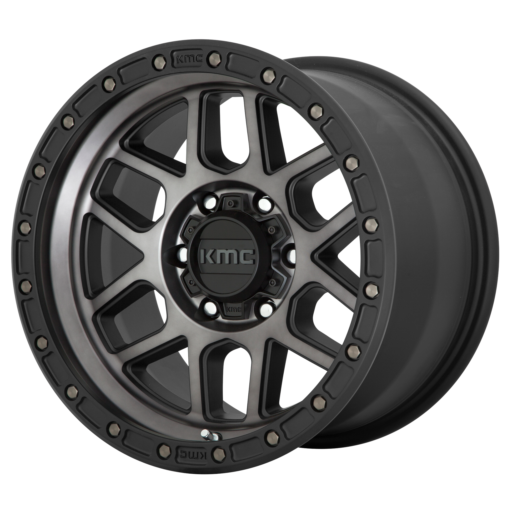 KMC KM544 MESA 17X9 18 8X165.1/8X6.5 Satin Black With Gray Tint