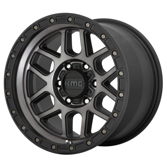 KMC KM544 MESA 17X9 -12 5X127/5X5.0 Satin Black With Gray Tint