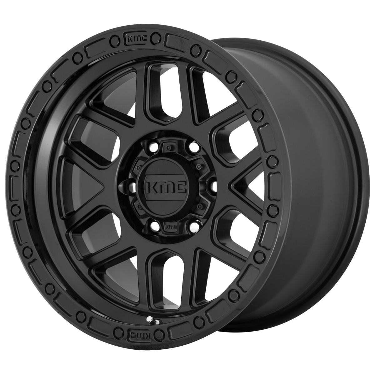 KMC KM544 MESA 17X9 18 6X135/6X5.3 Satin Black With Gloss Black Lip