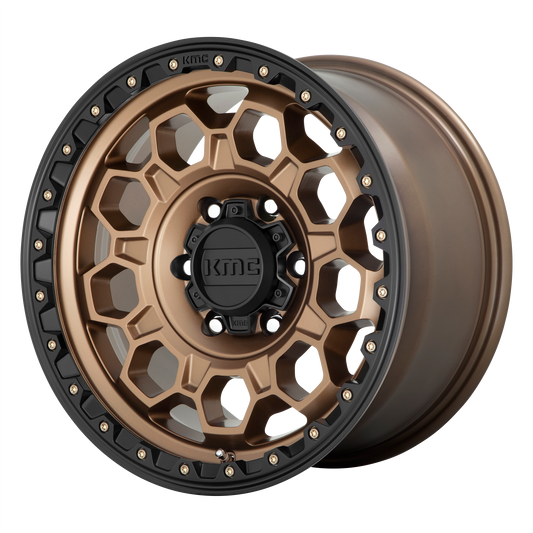 KMC KM545 TREK 17X9 18 6X139.7/6X5.5 Matte Bronze With Black Lip