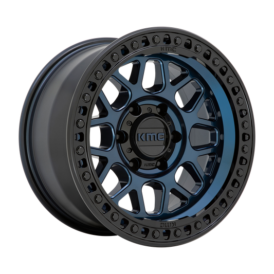 KMC KM549 GRS 20X9 18 6X135/6X5.3 Midnight Blue With Gloss Black Lip