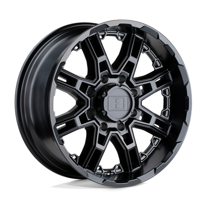Level 8 SLINGSHOT 16X8.5 10 6X135/6X5.3 MATTE BLACK