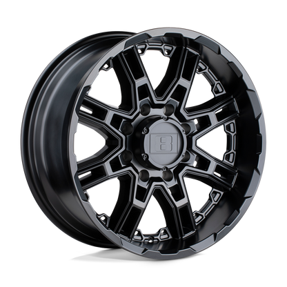 Level 8 SLINGSHOT 16X8.5 10 6X135/6X5.3 MATTE BLACK
