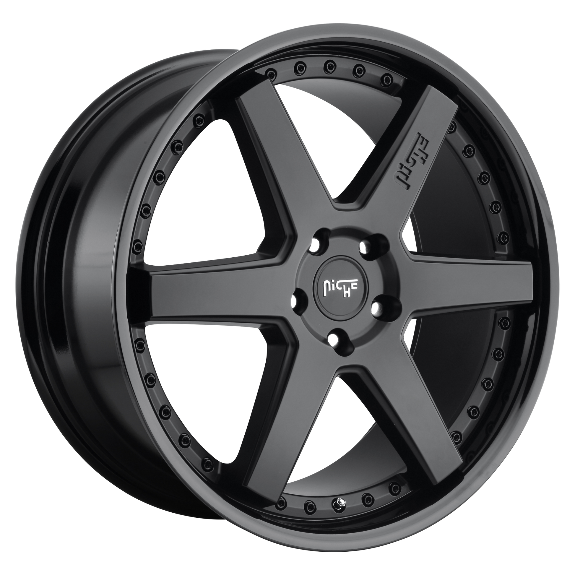 Niche 1PC M192 ALTAIR 19X10 50 5X112 GLOSS BLACK MATTE BLACK