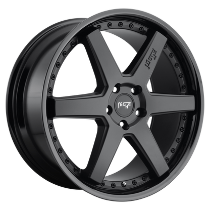 Niche 1PC M192 ALTAIR 19X10 50 5X112 GLOSS BLACK MATTE BLACK